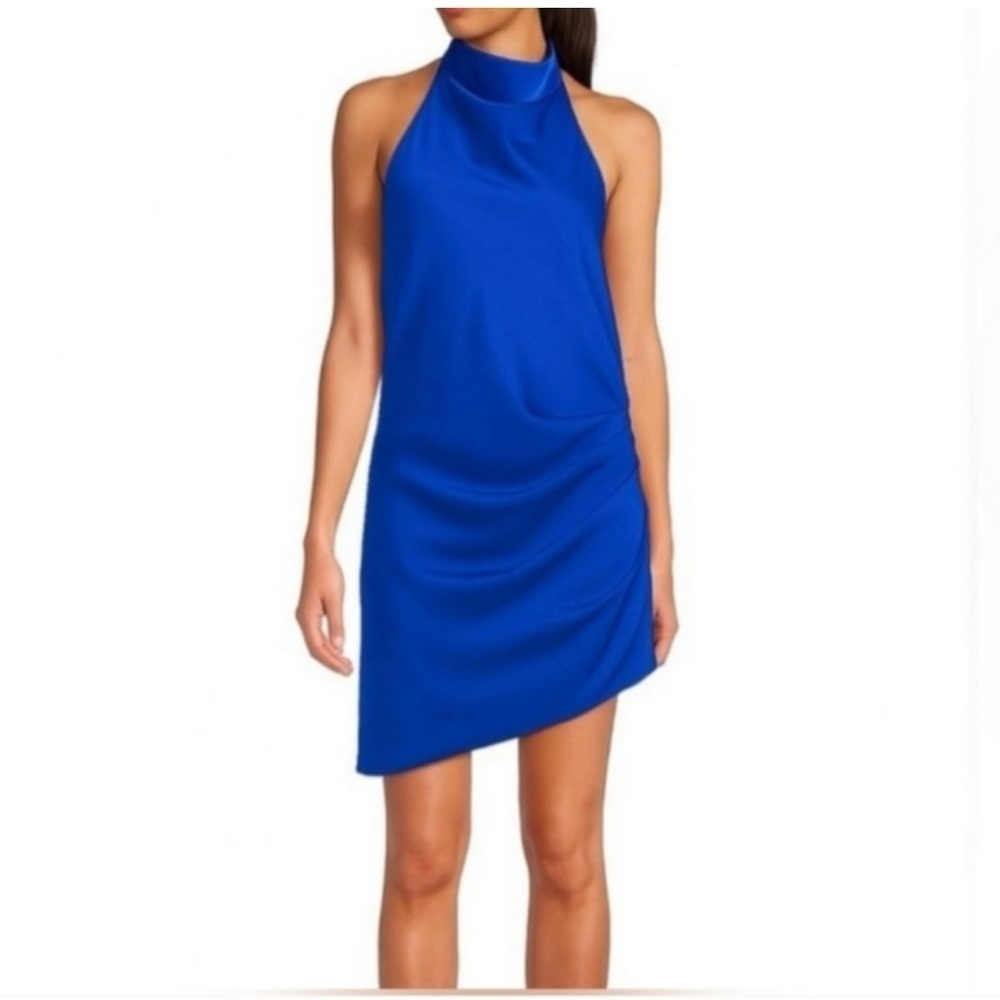 GB Royal Blue Asymmetrical Dress